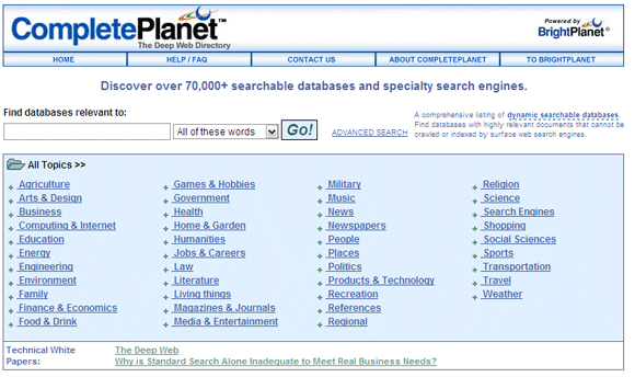 search invisible data