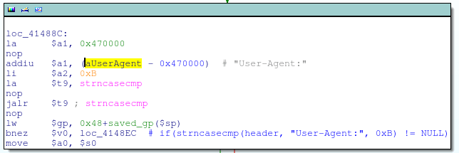 Checks for the User-Agent HTTP header